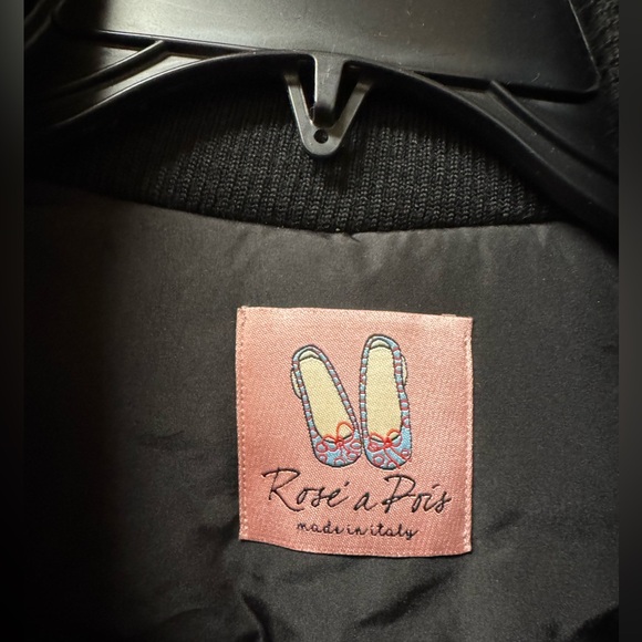 Rose A Pois Black Bomber tie waist jacket. Size 44 (10) New with tags - Picture 13 of 16